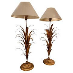 Mid Century Modern Bouquet Table Lamps - a pair