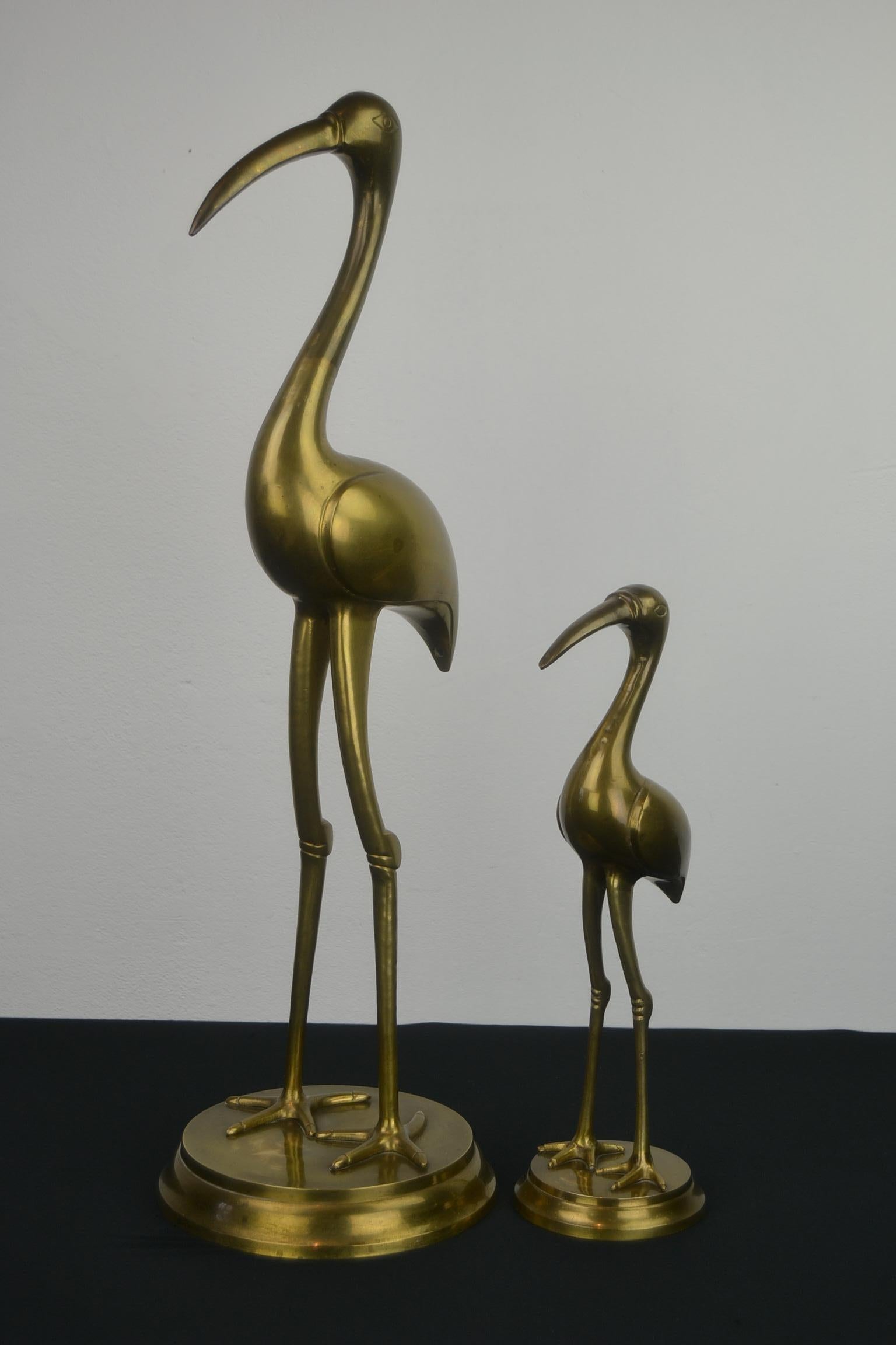 Pair of Large Crane Bird Sculptures, 1960s 8
