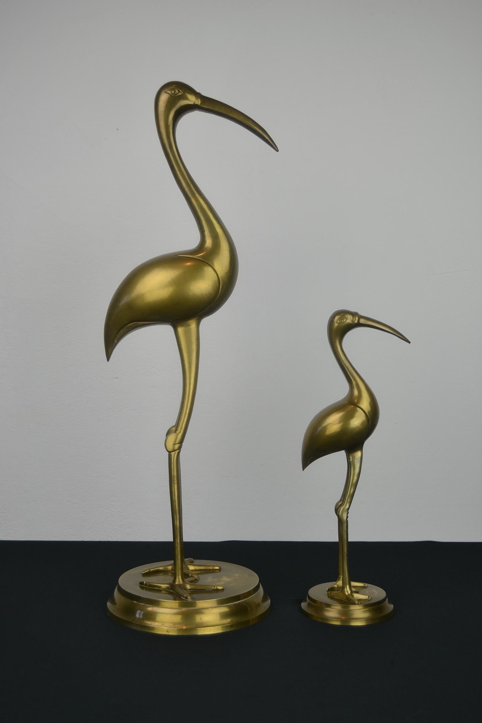 Pair of Large Crane Bird Sculptures, 1960s 11