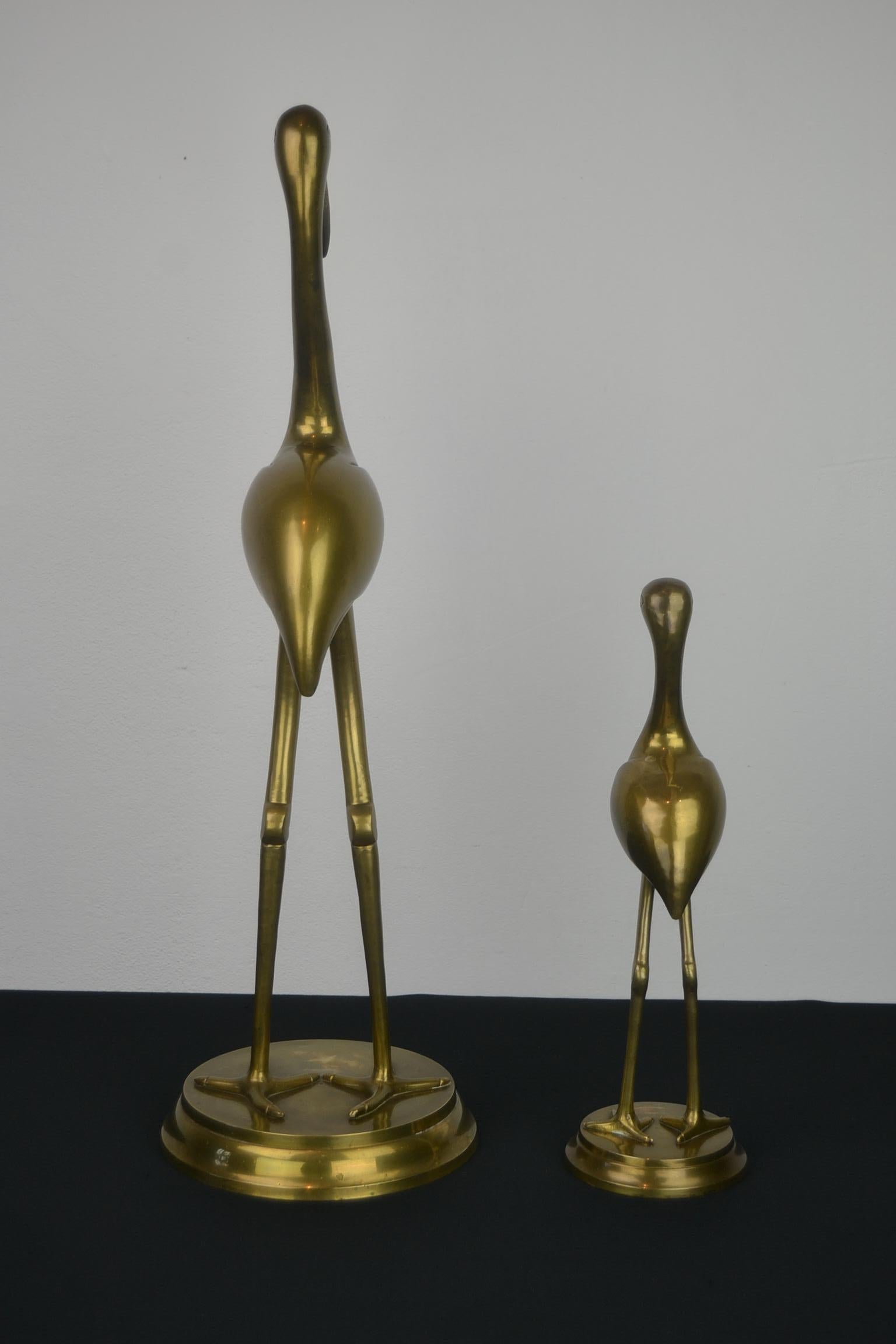 20th Century Pair of Large Crane Bird Sculptures, 1960s