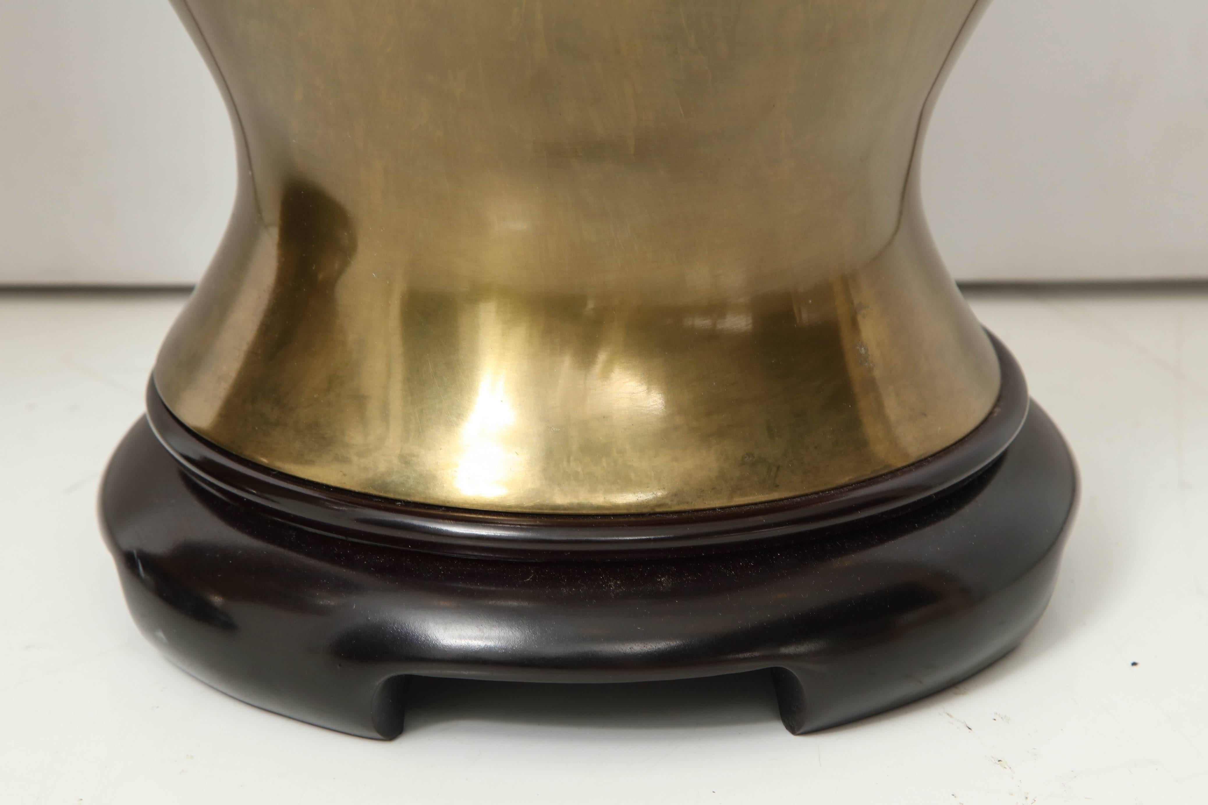 vintage brass ginger jar lamp
