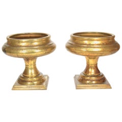 Pair of Large Brass Jardinière