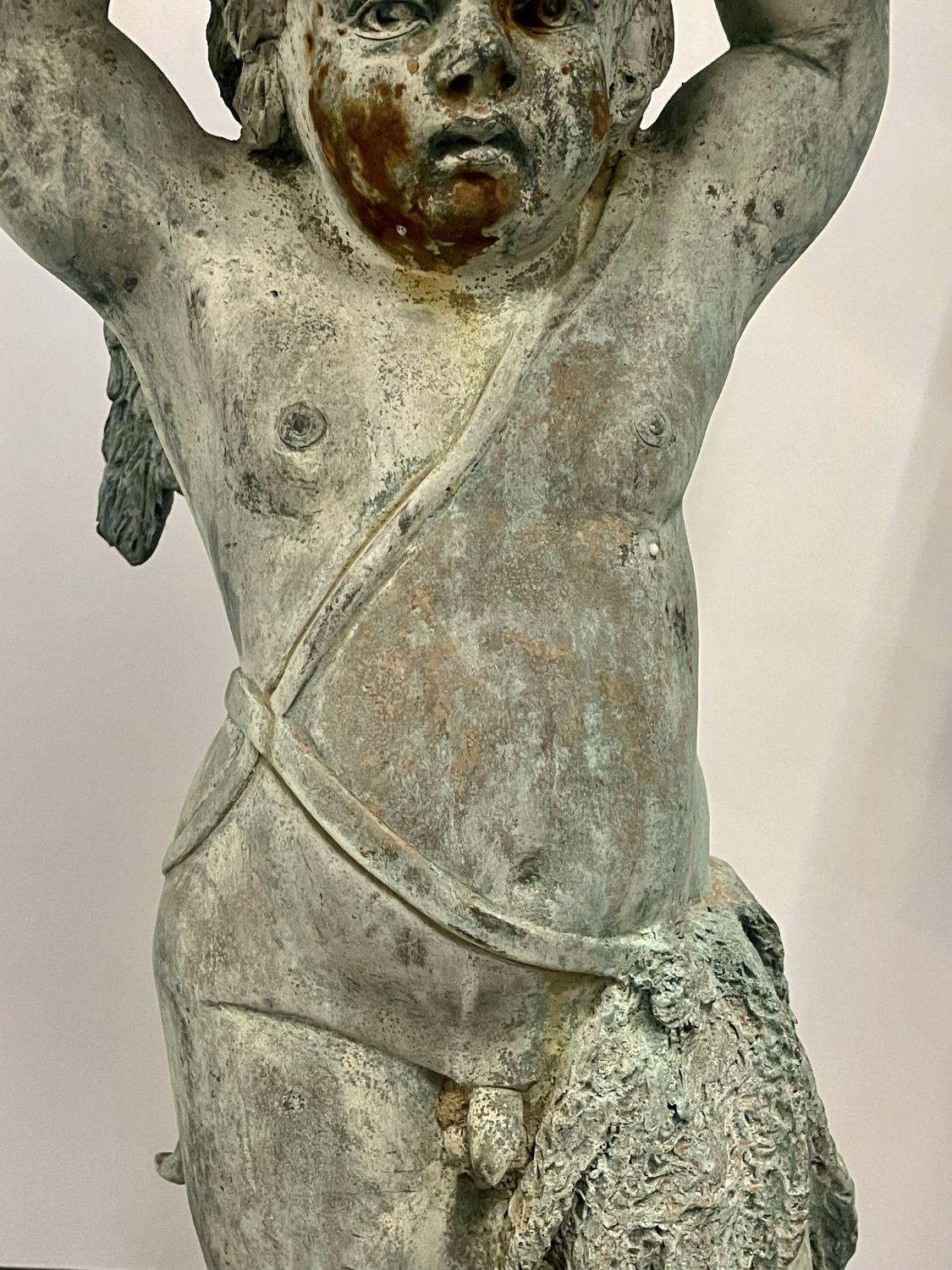 Pair of Large Bronze Cherub Planters, Tureens, Roman, Greek Neoclassical 7