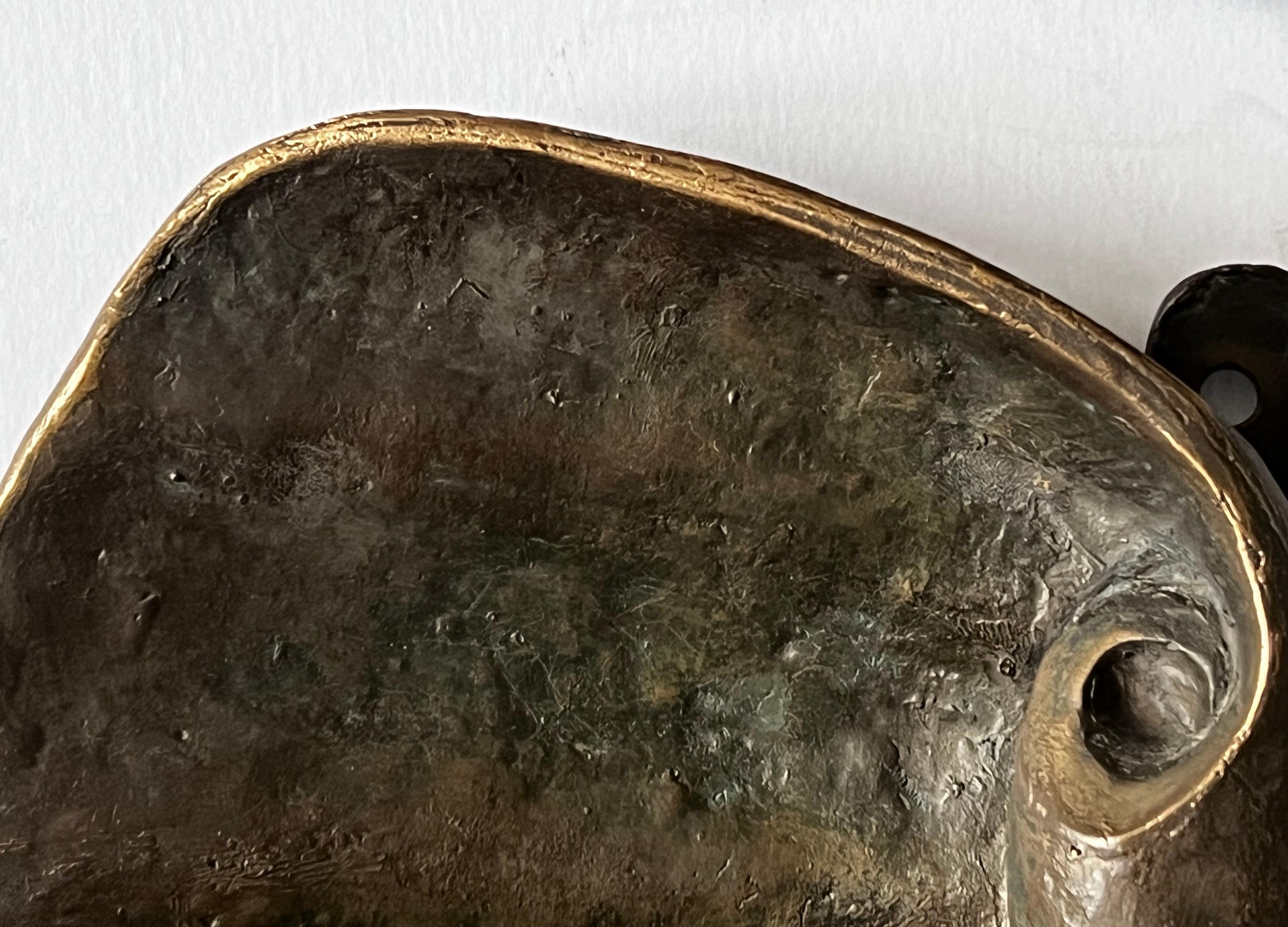 Pair of Large Bronze Door Handles in the Shape of Shells 6