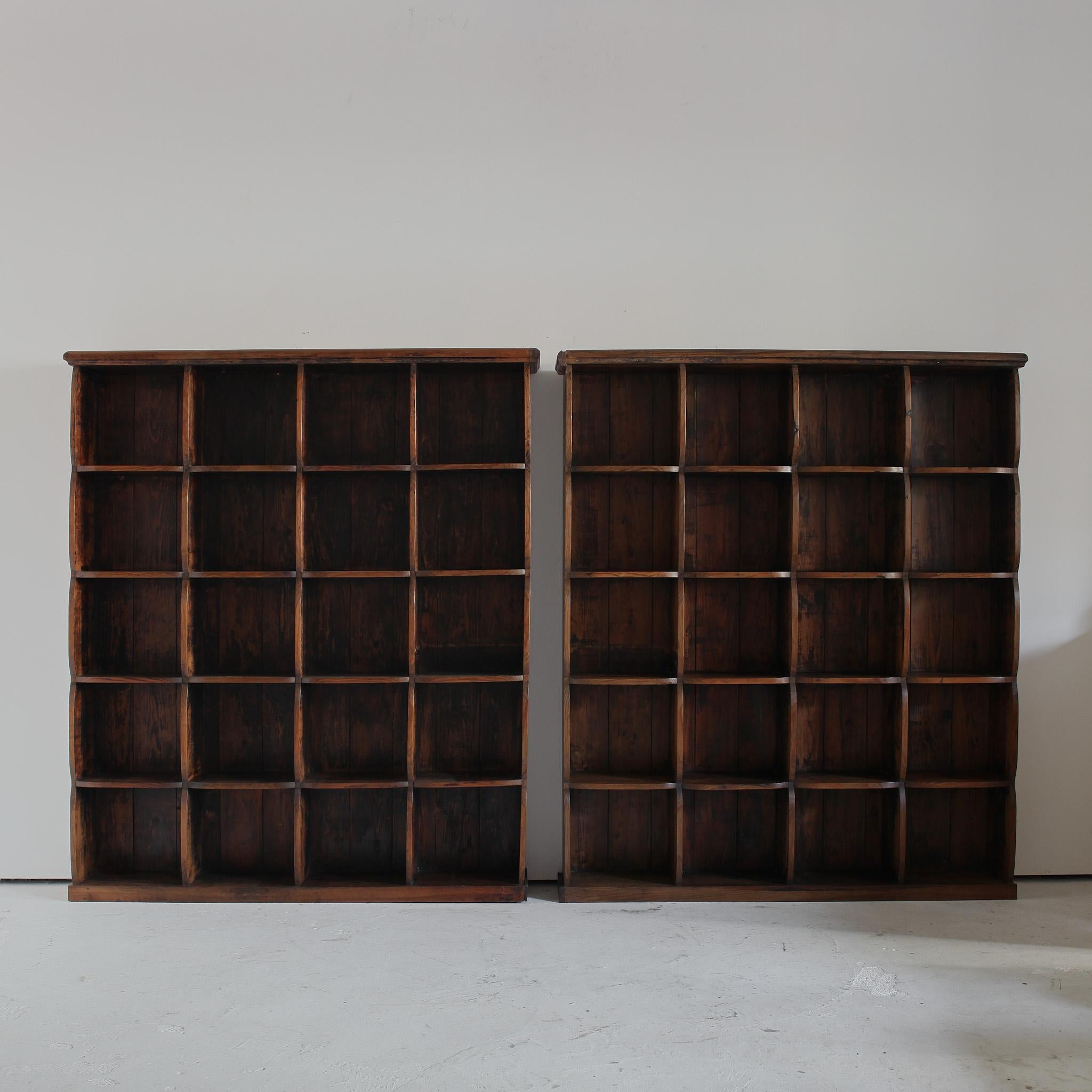 Pair Of Large C.1940S Portuguese Shelving Units In Good Condition In London, GB