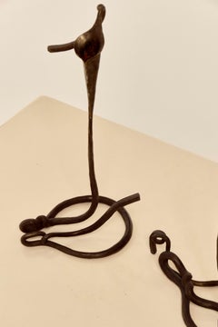 Pair of Large Calla Lily Shaped Candle Holders by Jack Brubaker