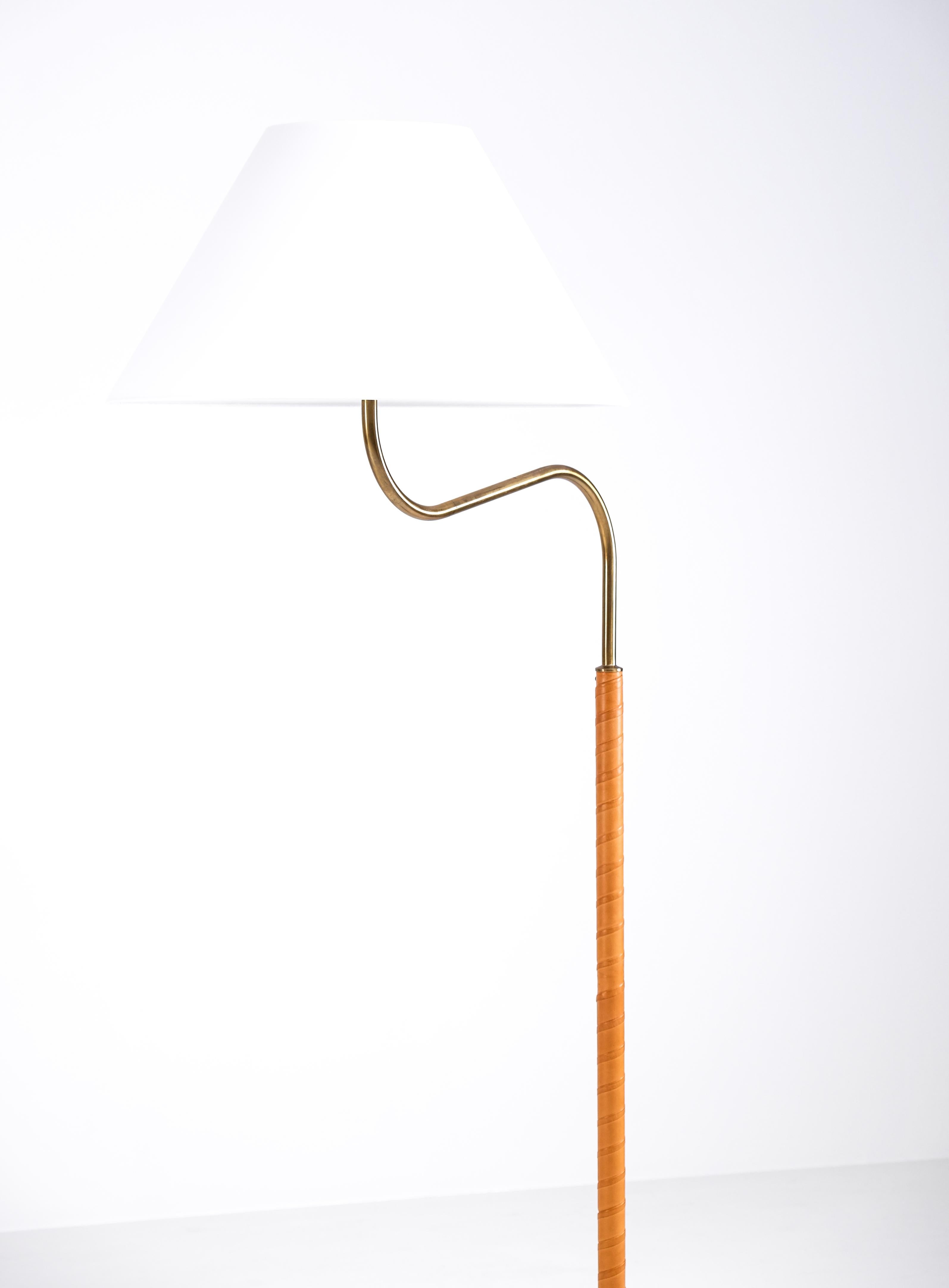 Swedish Pair of 'Large Camel' Floor Lamps by Josef Frank, Sweden, 1960s For Sale