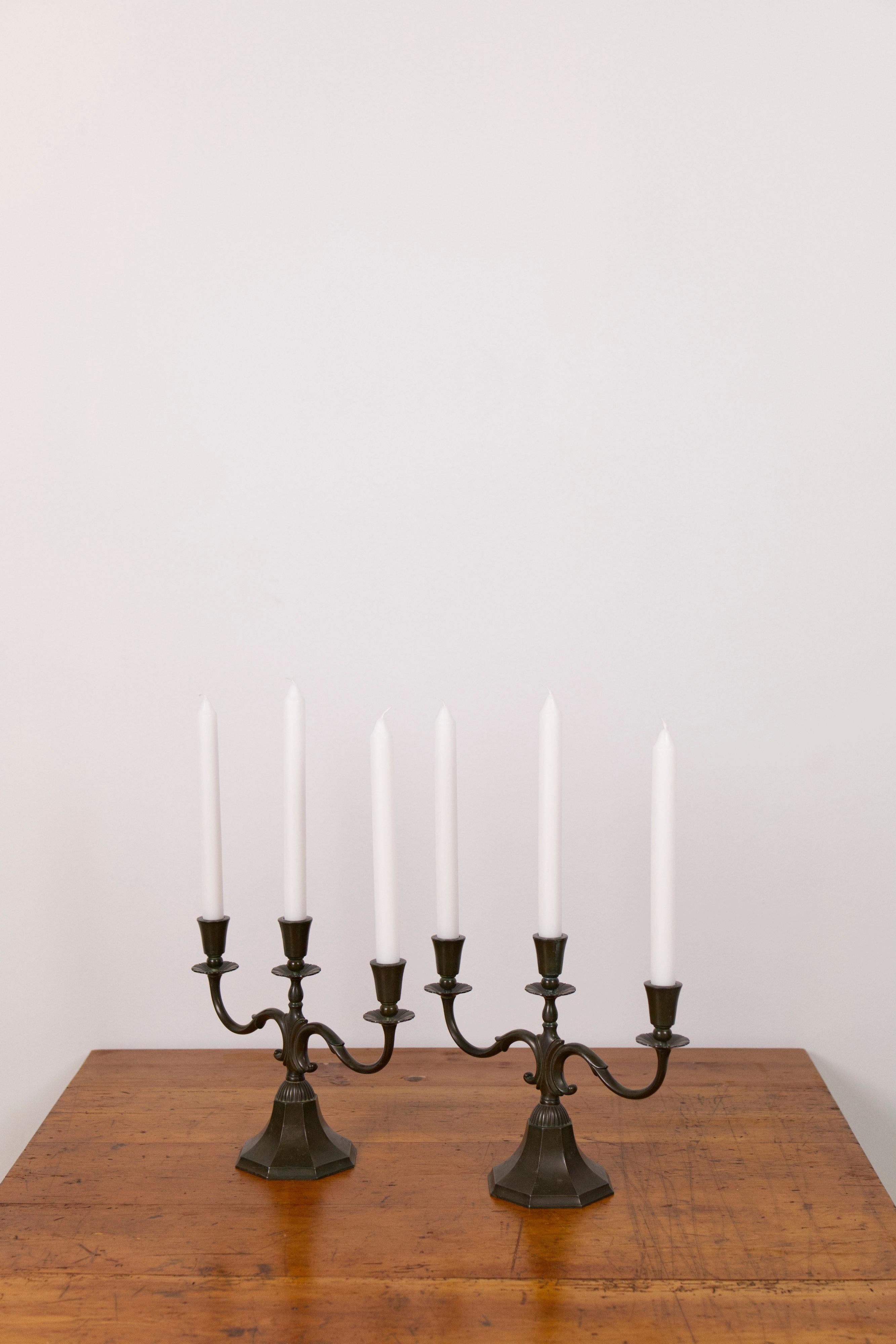 Coppia di candelabri 