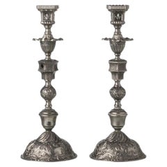 Pair of large candlesticks