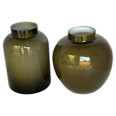 Große Vasen aus Gehäuseglas, Holmegaard-Glashütte, Dänemark, 1960, Paar