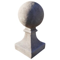 Pair of Large Cast Gate Post Finials Sculptures