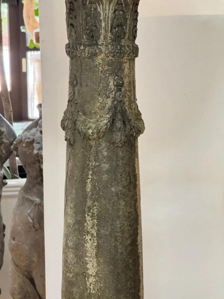 Pair of Large Cast Stone Urns For Sale 2