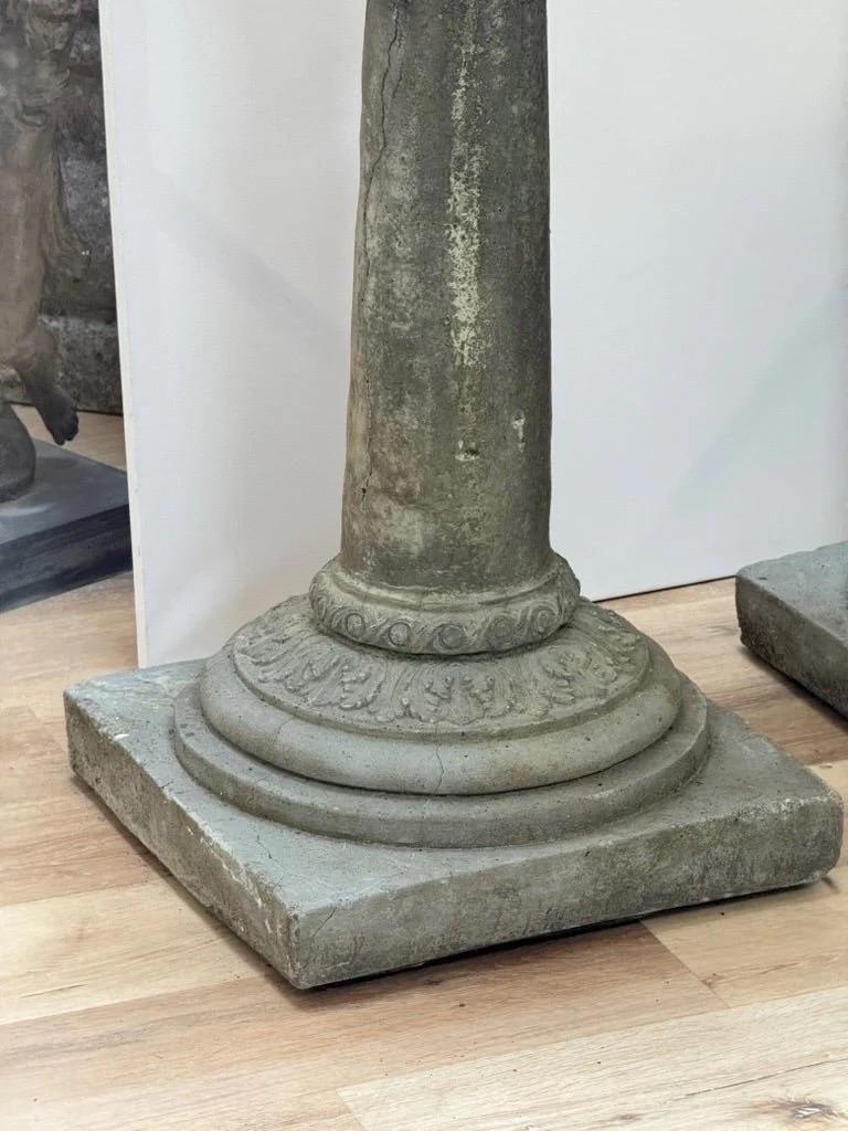 Pair of Large Cast Stone Urns For Sale 4