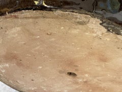 Pair of Large Ceramic Glazed Outdoor Planters