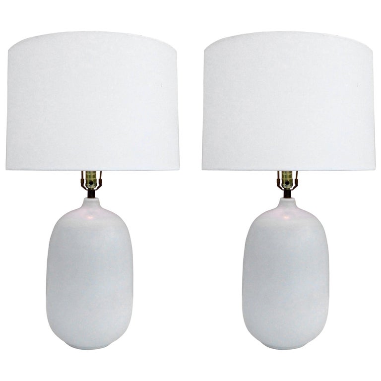 Pair of Large Ceramic Lamps by Lotte and Gunnar Bostlund For Sale at ...