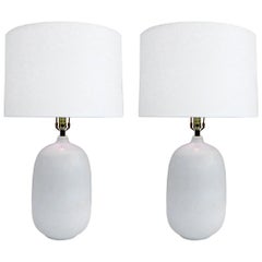 Pair of Large Ceramic Lamps by Lotte and Gunnar Bostlund