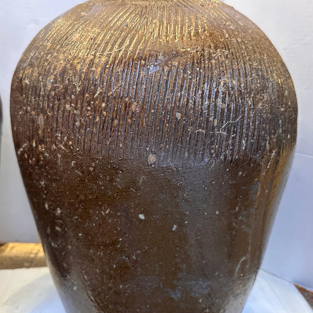 Italian Pair of Large Ceramic Lamps For Sale