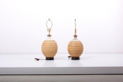 Pair of Large Ceramic Table Lamps by Bob Kinzie, USA, 1960s