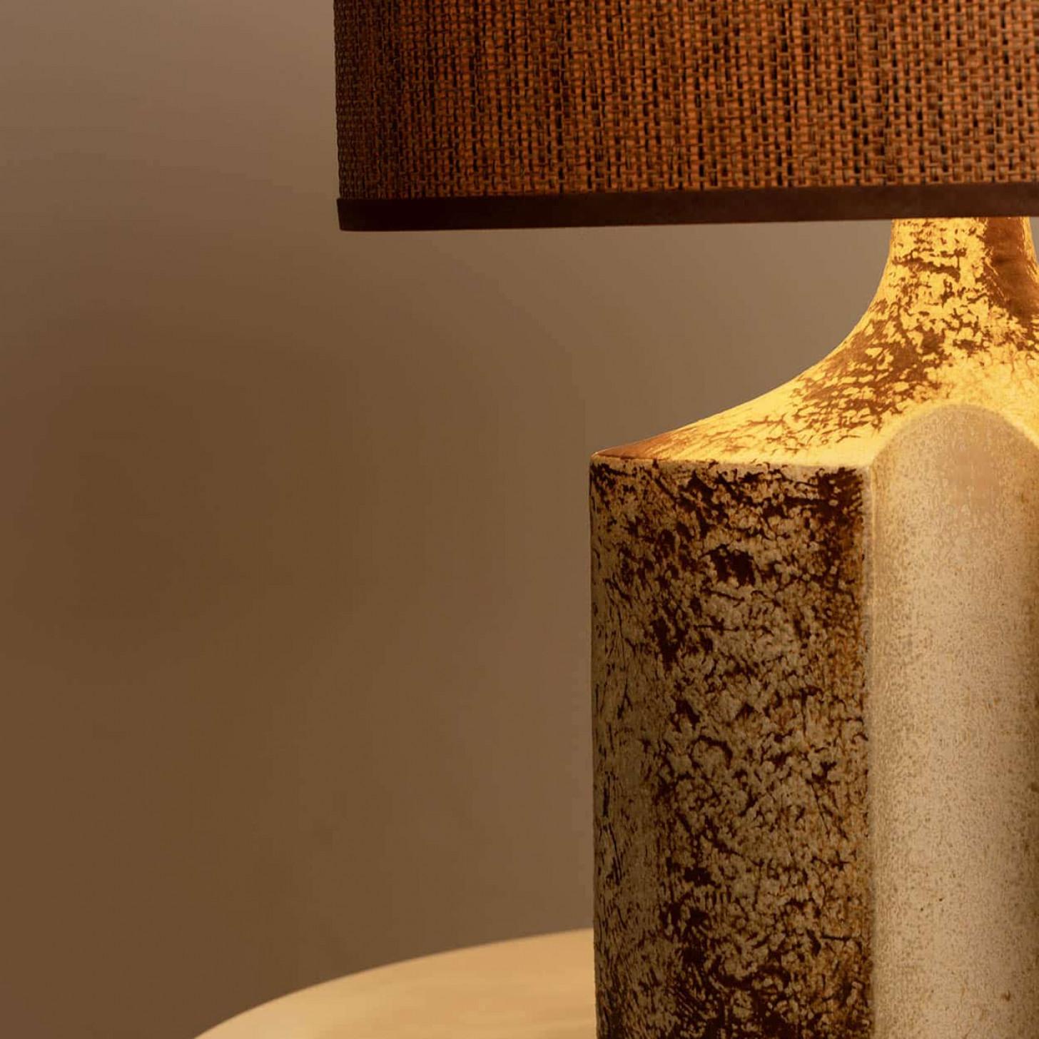 Pair of Large Ceramic Table Lamps for Soholm by Haico Nietzsche, Denmark 1960 en venta 3