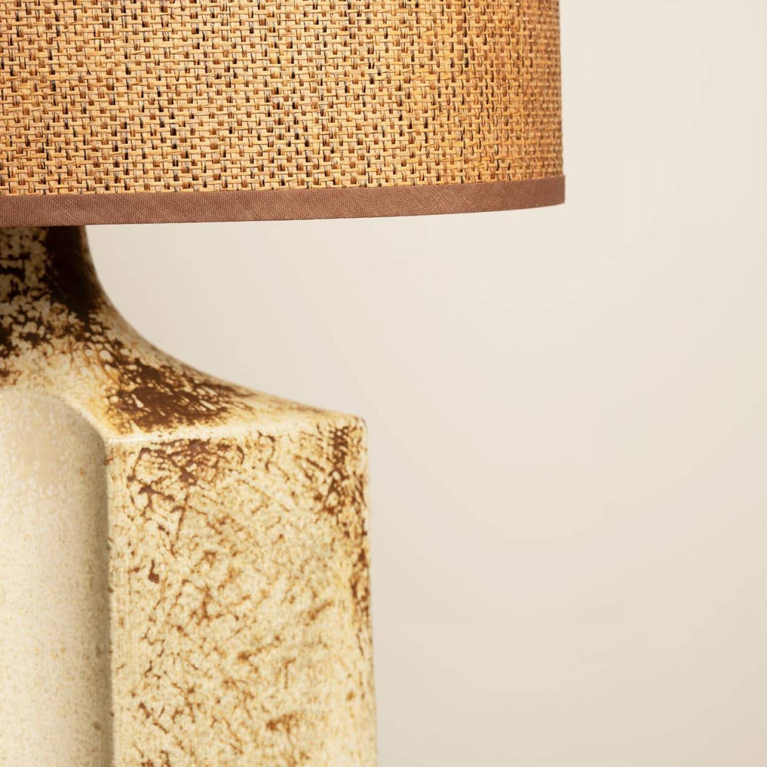 Pair of Large Ceramic Table Lamps for Soholm by Haico Nietzsche, Denmark 1960 Danés en venta