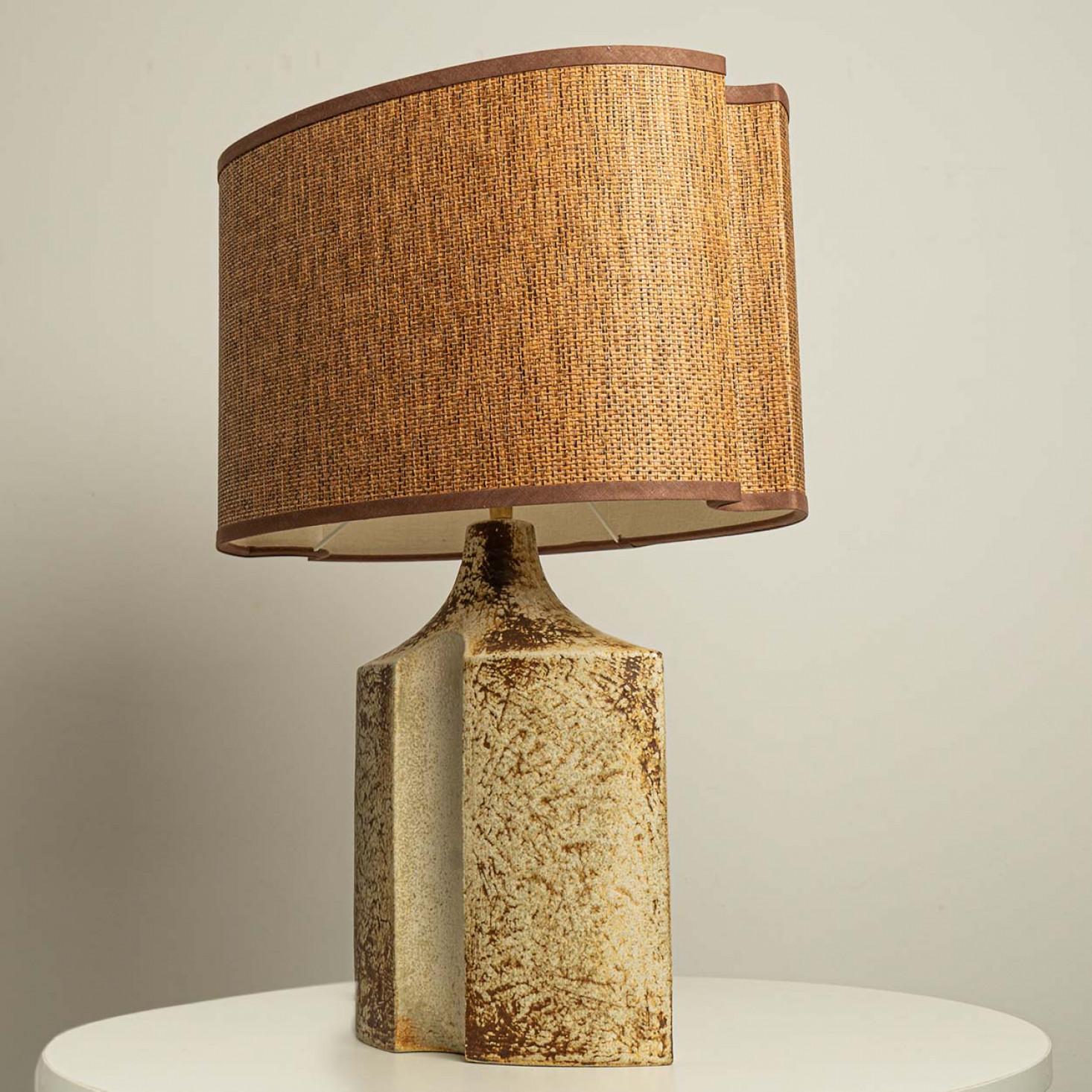 Autre Paire de grandes lampes de table en céramique pour Soholm par Haico Nietzsche, Danemark 1960 en vente