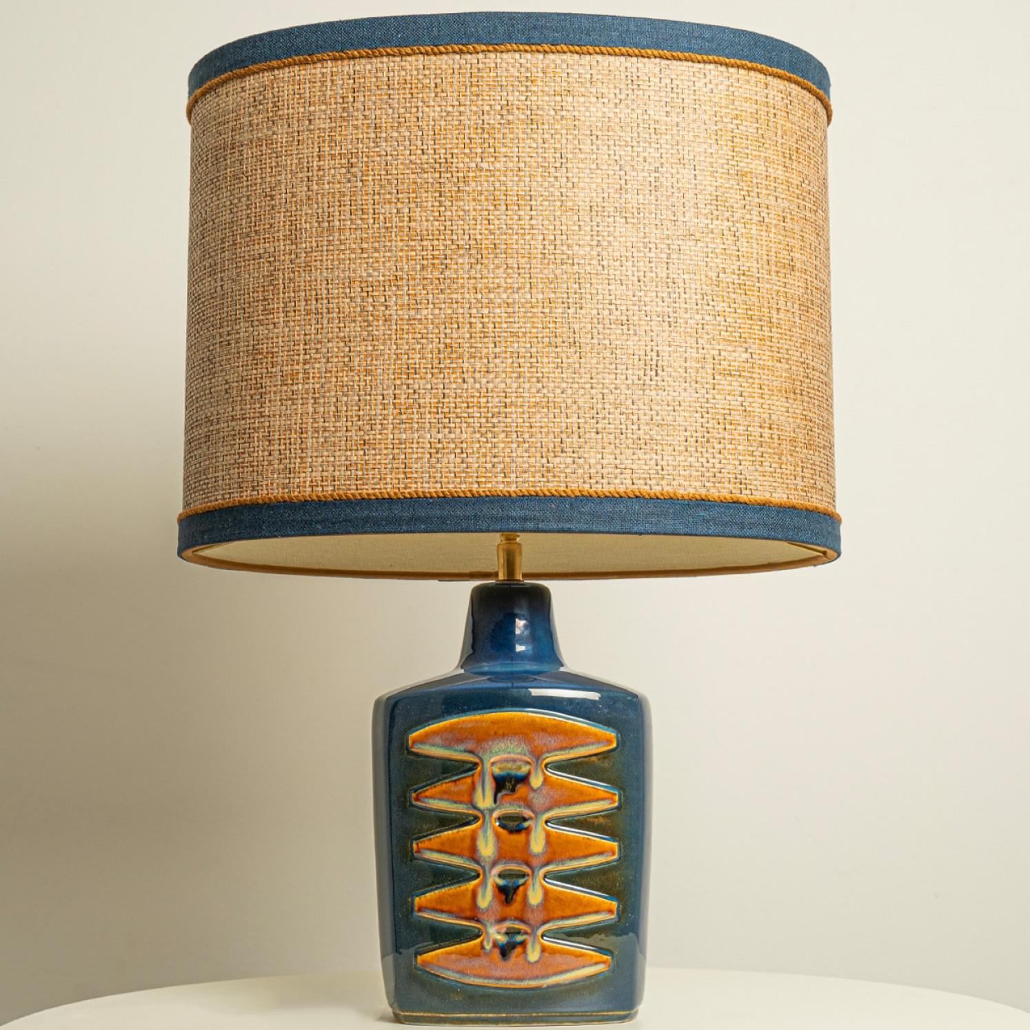 Pair of Large Ceramic Table Lamps for Soholm, Denmark 1960s en venta 2
