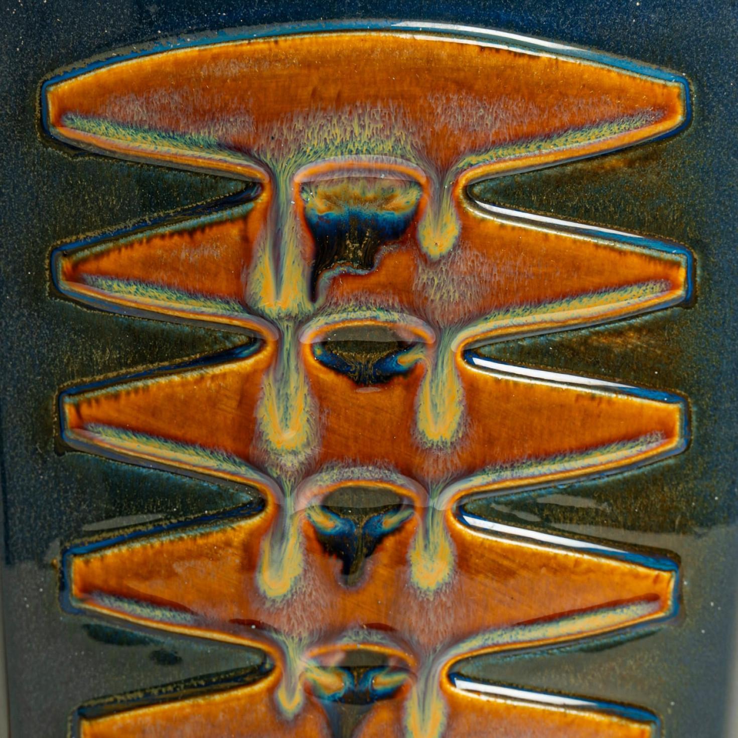 Pair of Large Ceramic Table Lamps for Soholm, Denmark 1960s Brutalista en venta