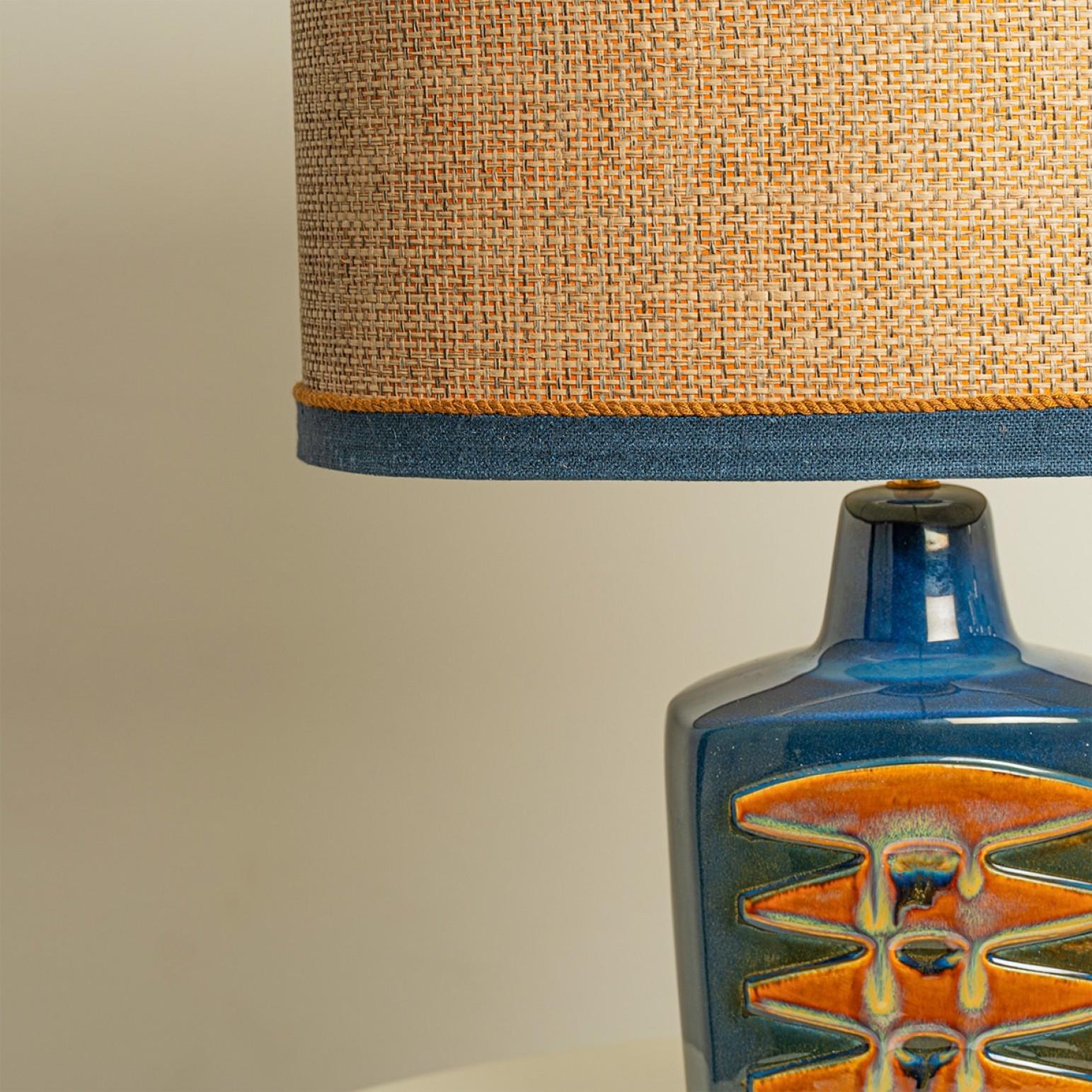 Paar große Keramik-Tischlampen für Soholm, Dänemark 1960er Jahre (Sonstiges) im Angebot