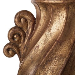 Pair of Large Ceramic Table Lamps with Full Urn Shaped Body