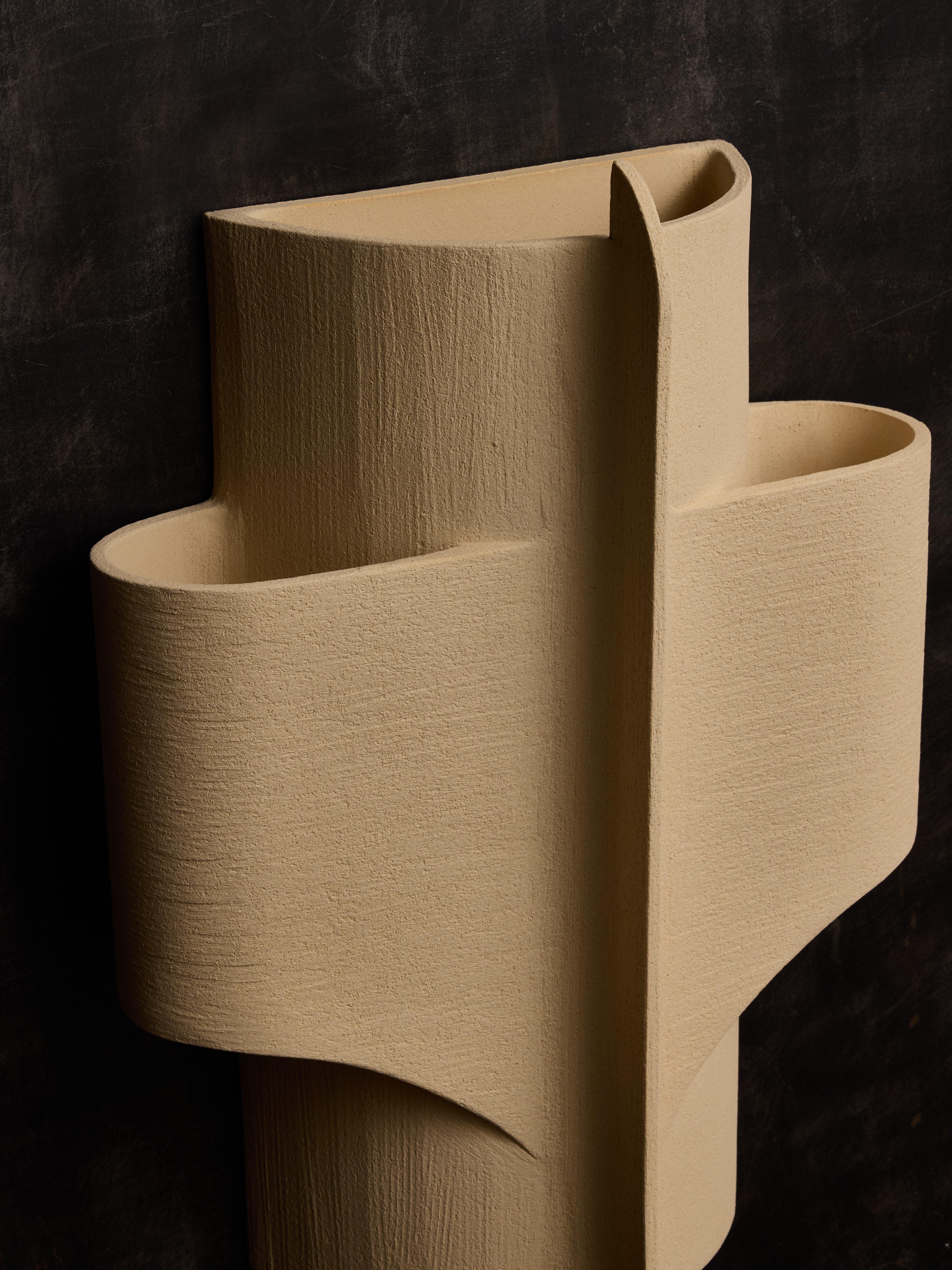 Pair of Large Ceramic Wall Sconces by Olivia Cognet For Sale 2