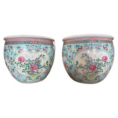 Pair of Large Chinese 19th Century Jardinieres