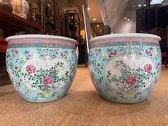 Pair of Large Chinese 19th Century Jardinieres