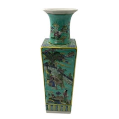 Pair of Large Chinese Flower Vases