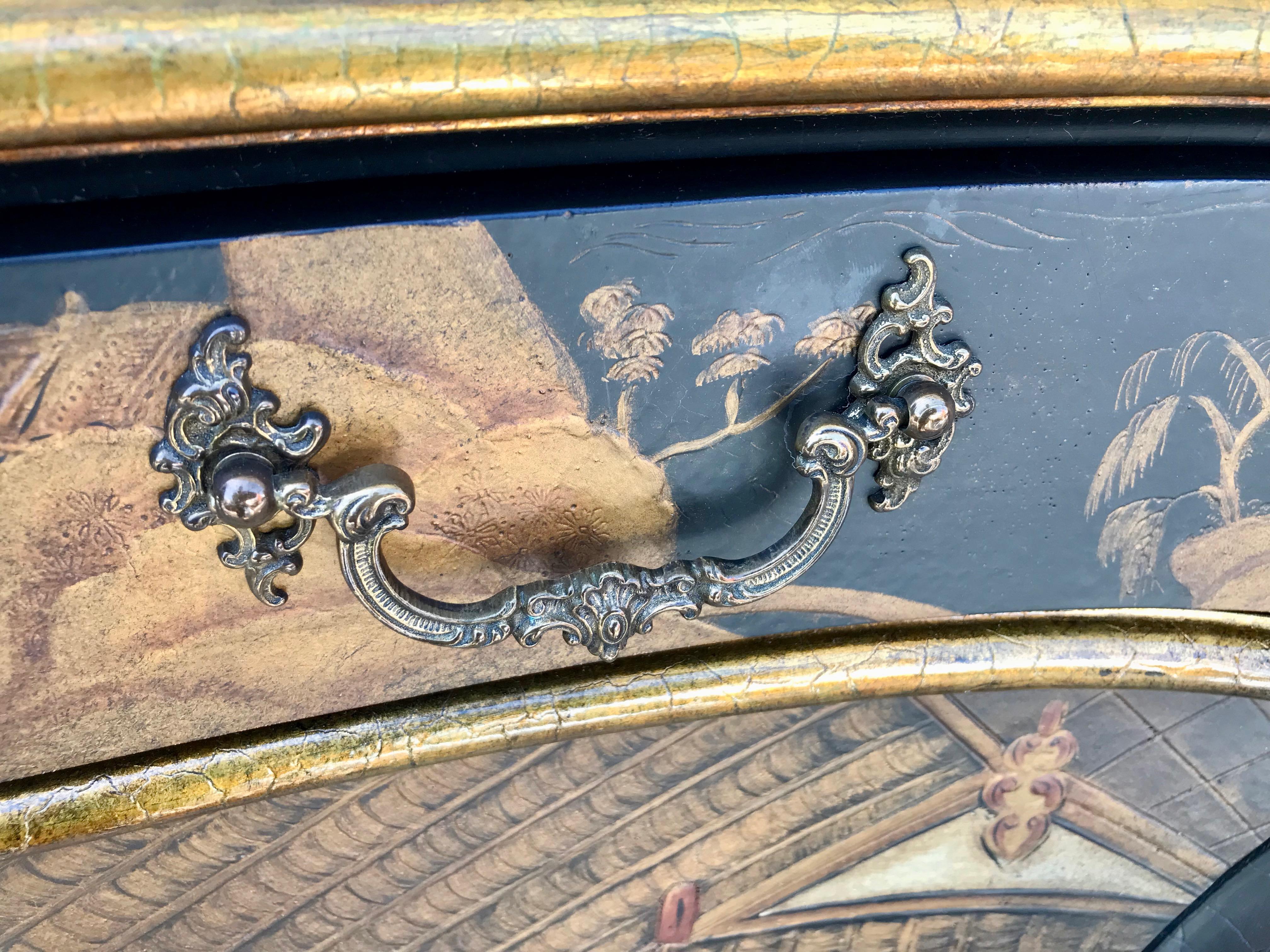 Pair of Large Chinoiserie Commodes by Baker 6