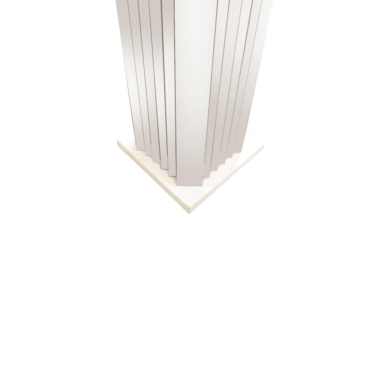 Américain Paire de grandes lampes de bureau gratte-ciel chromées, années 1970 en vente