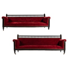 Pair of Large Circa 1880 Sofas