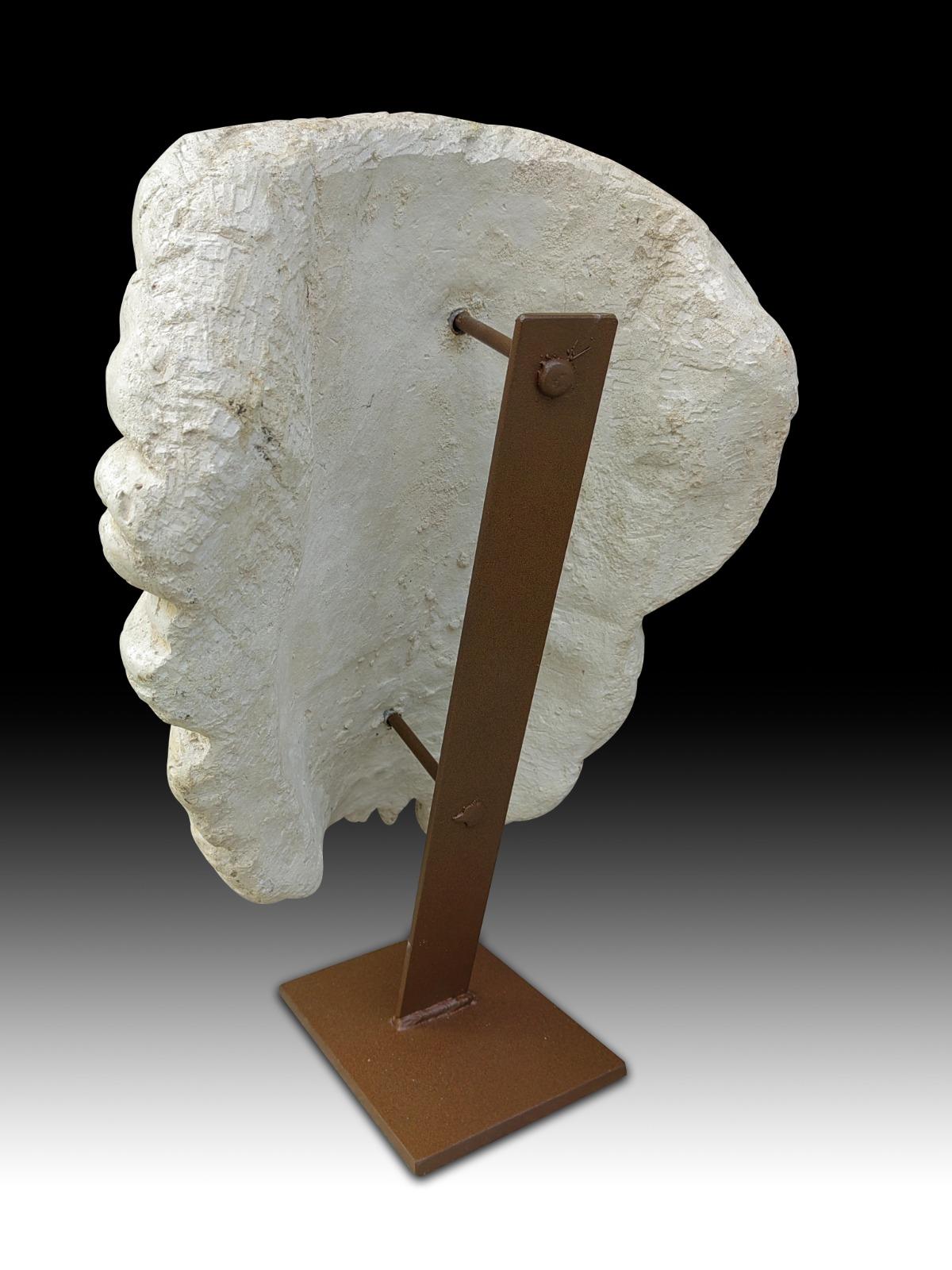 Hand-Crafted Pair of Large Classic Masks from the 50's 20th Century