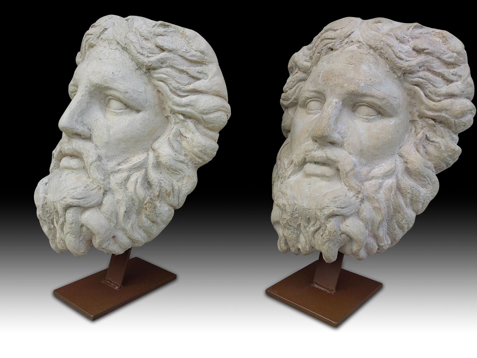 Pair of Large Classic Masks from the 50's 20th Century 1