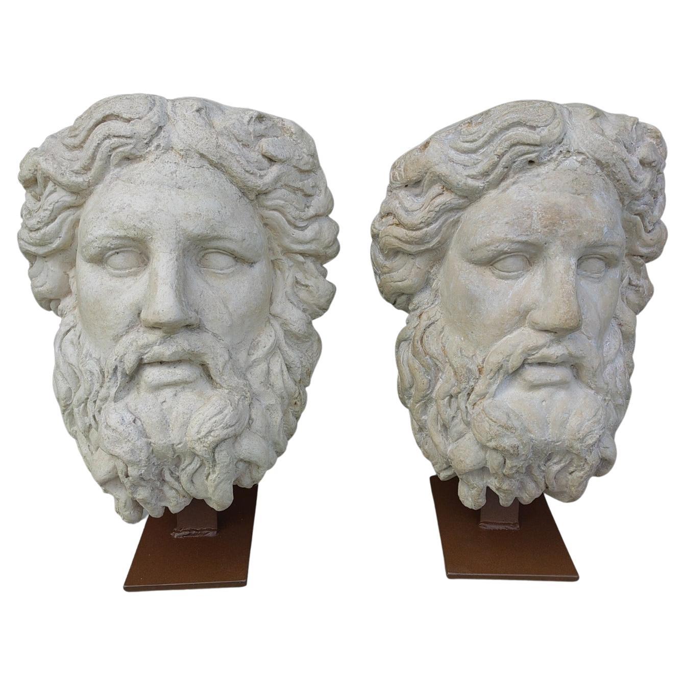 Pair of Large Classic Masks from the 50's 20th Century