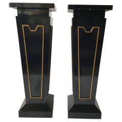 Pair of Large Classical Wood Pedestals