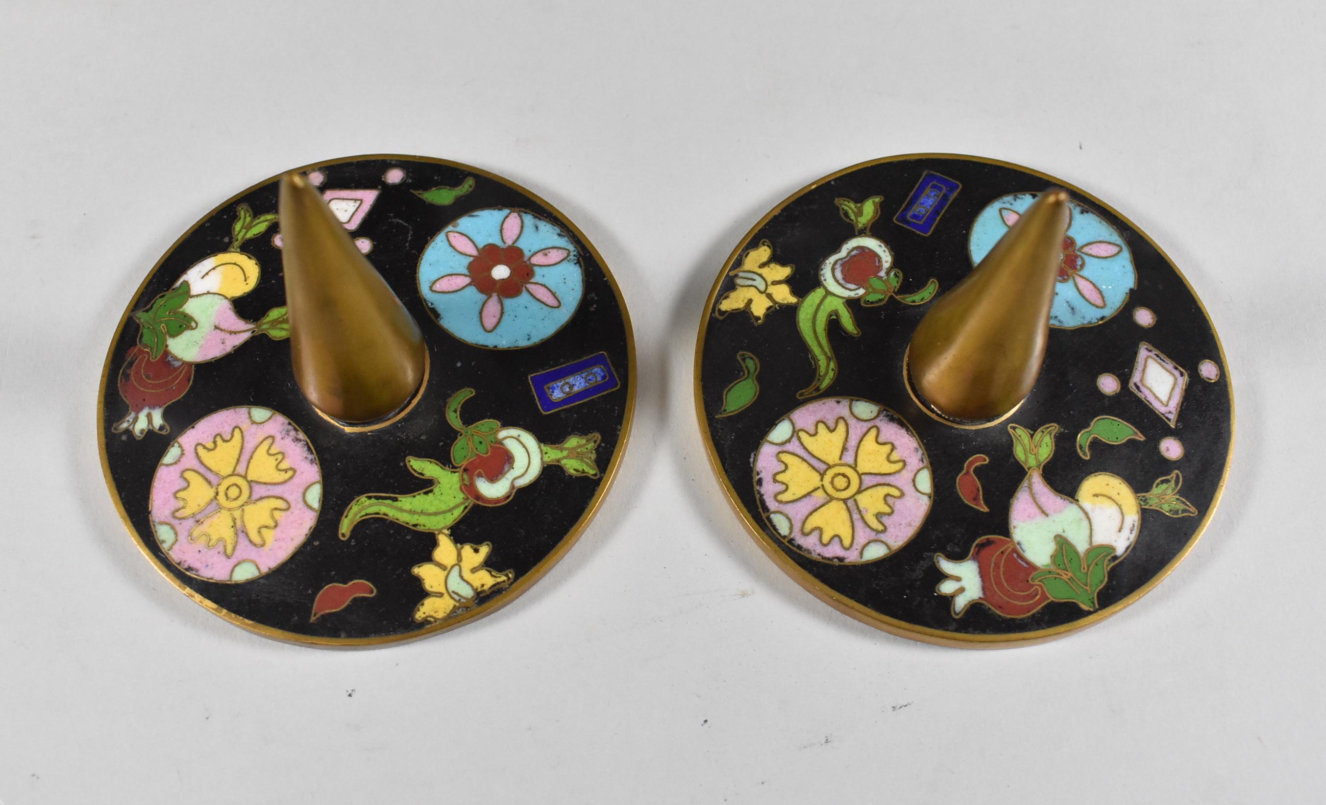 XX secolo Coppia di grandi barattoli di zenzero in cloisonne in vendita