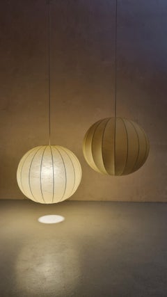 Paar große Cocoon-Hängelampe, italienische Herstellung, 1960er Jahre