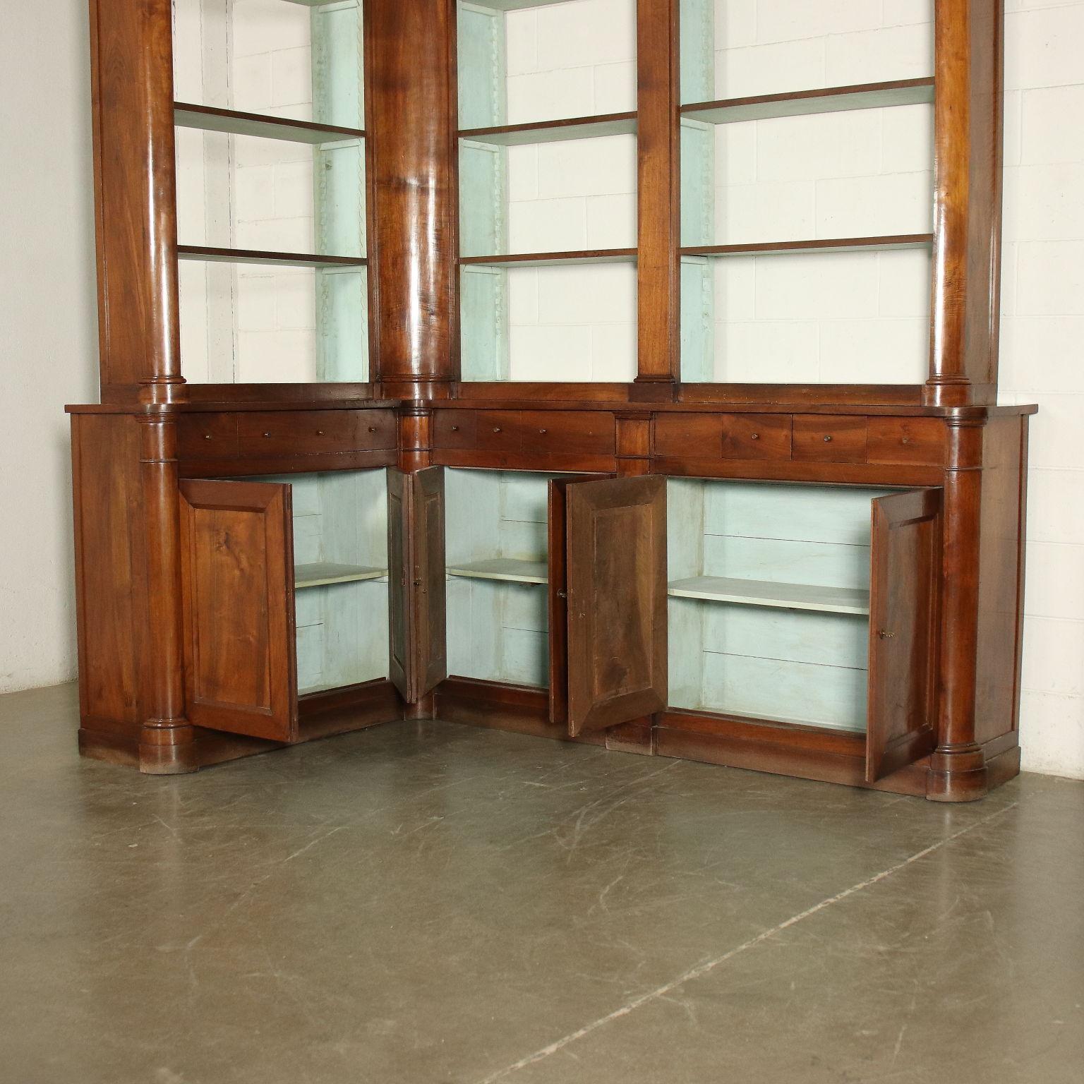 Other Pair of Large Corner Bookcases, Xixth Century