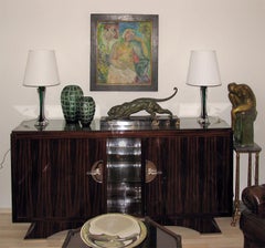 Paar große Kristalllampen von Flygsfors, Paul Kedelv, 1950er Jahre - Schwedisches Sommerso