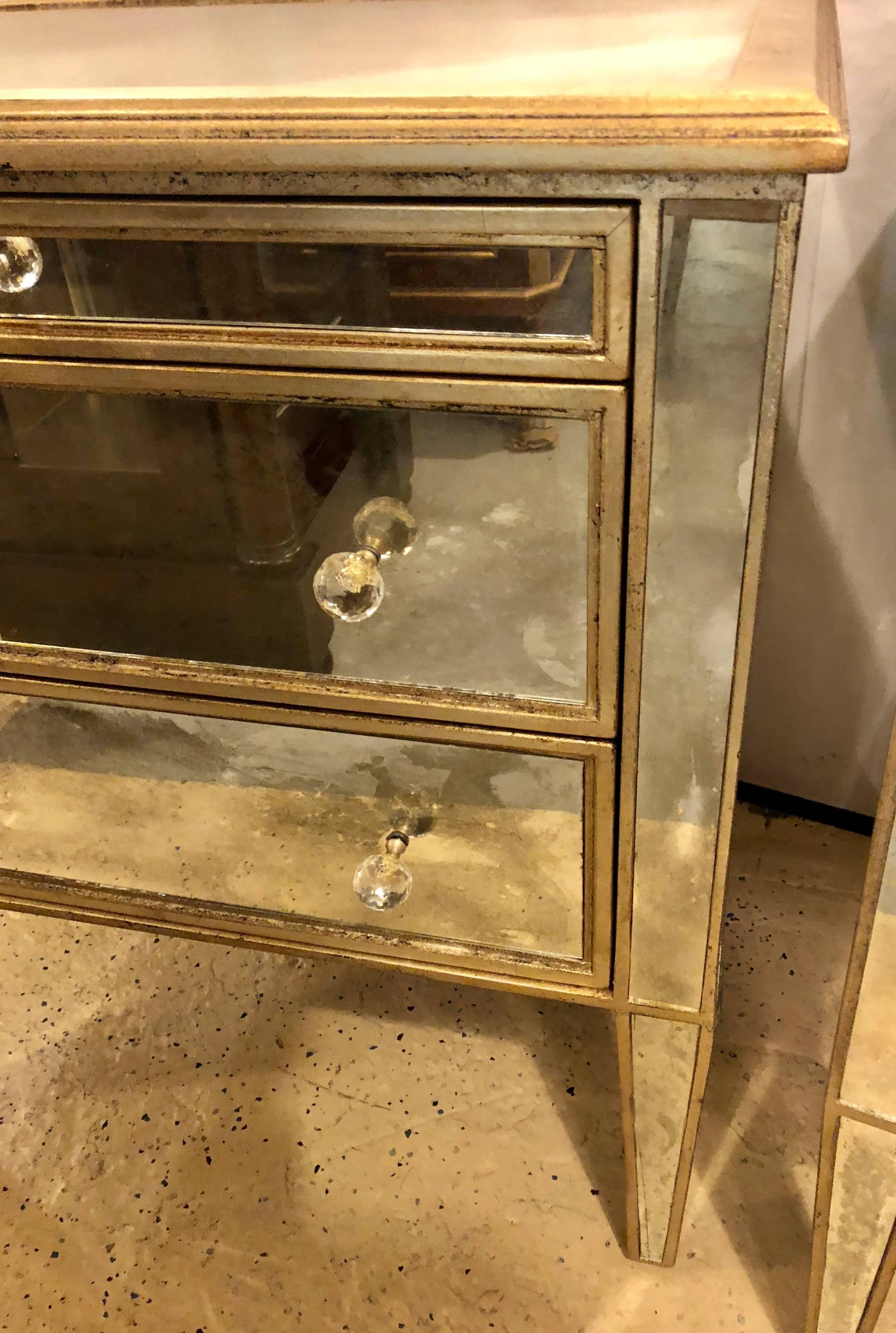 antique mirror nightstand