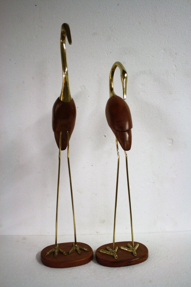 Pair of Large Decorative Crane Birds, 1960s at 1stDibs