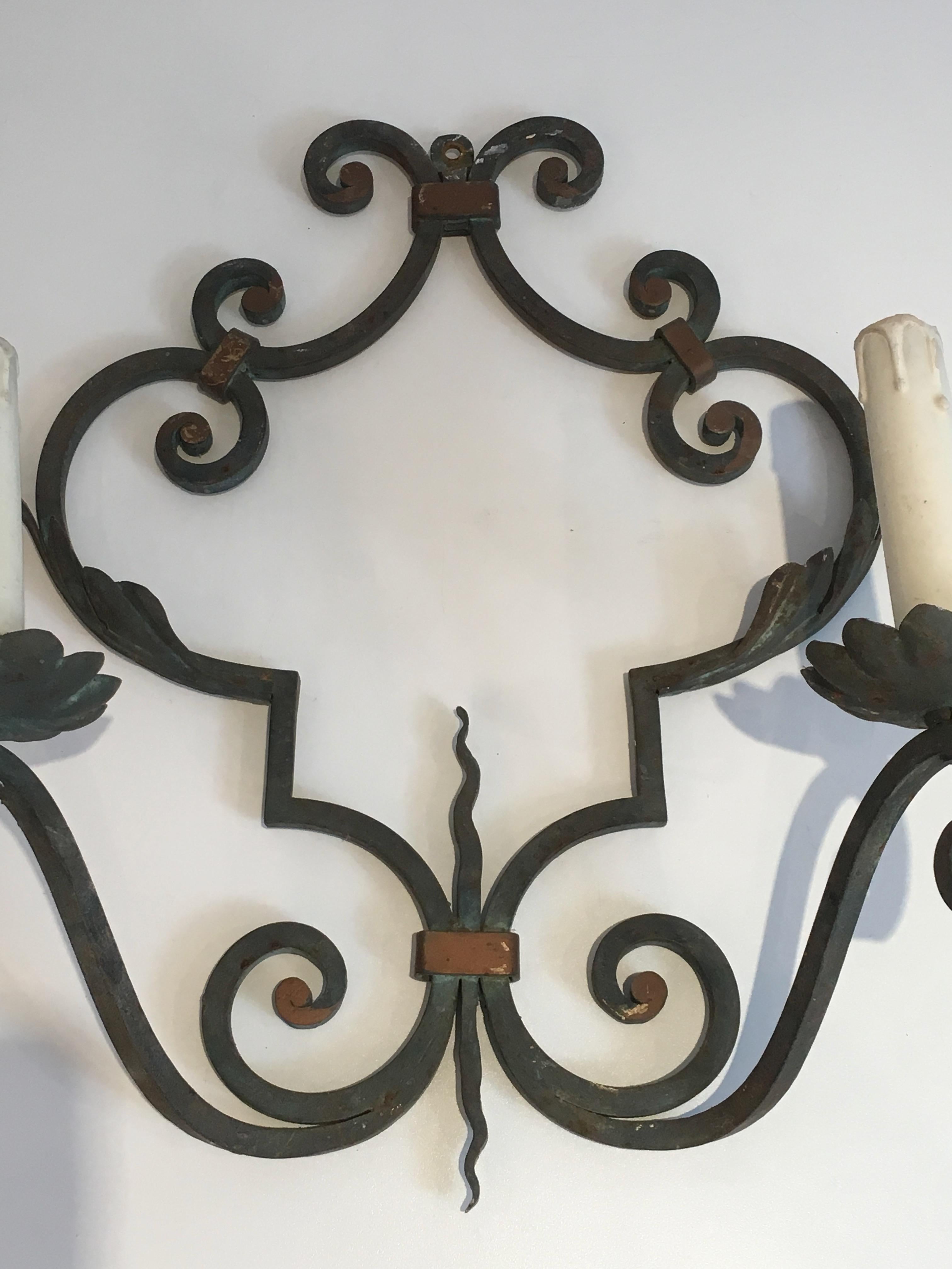 rustic wrought iron wall sconces