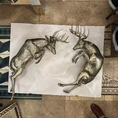 Pair of Large Deer Sconces
