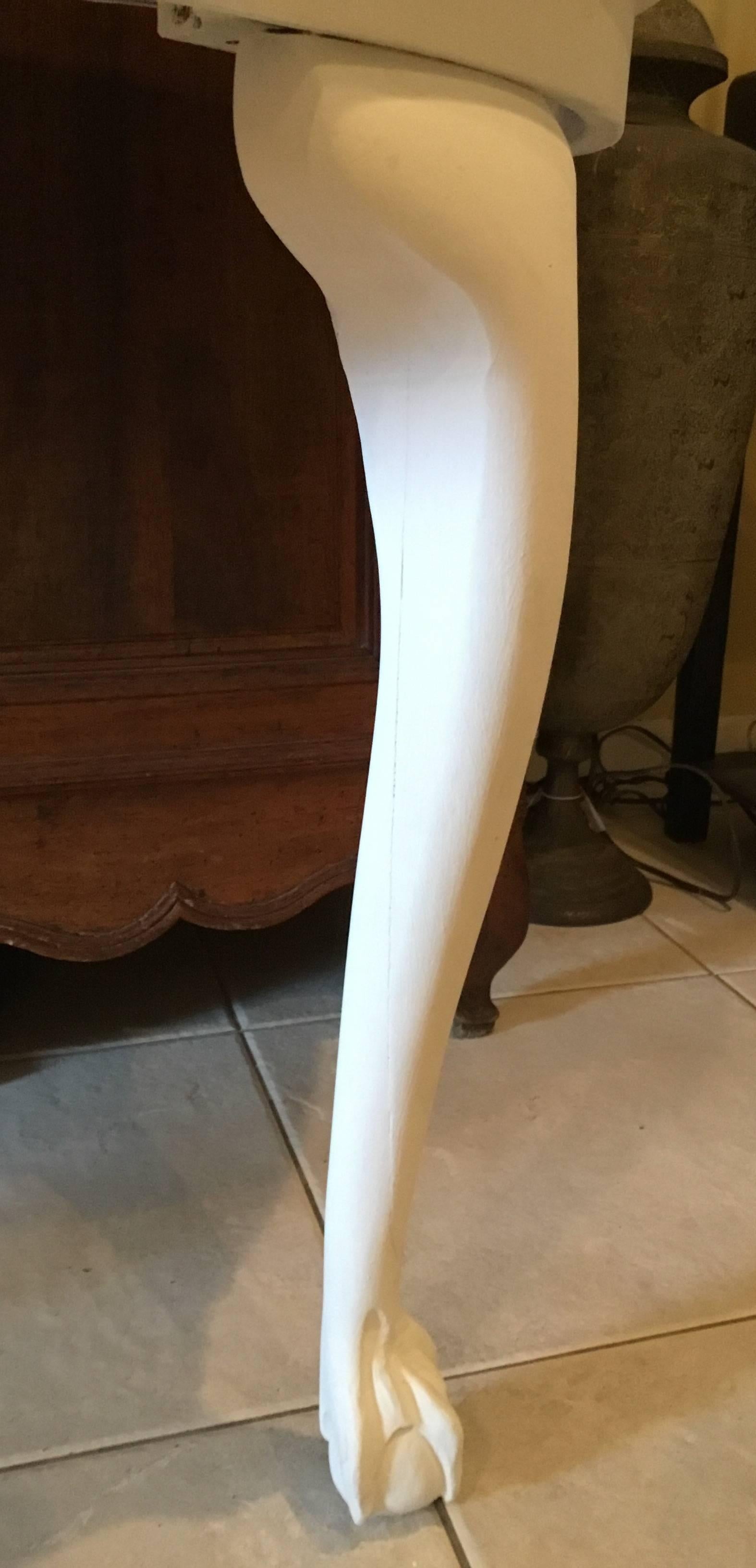 Pair of Large Demilune Wood Console Table 1