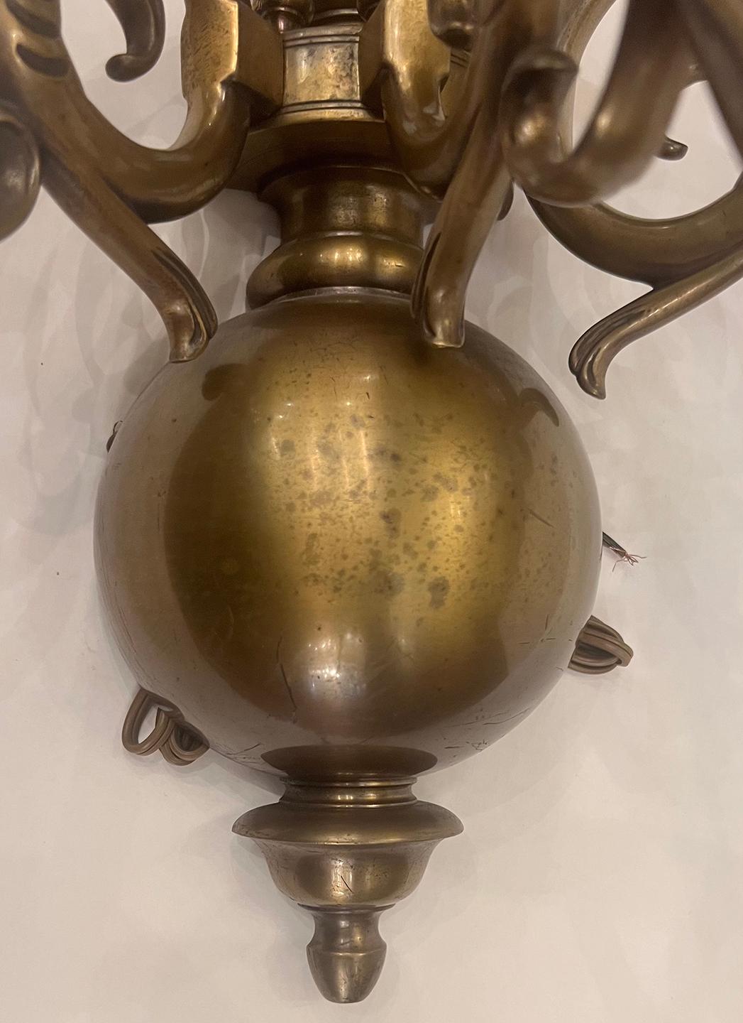 Pair of Large Dutch Sconces In Good Condition For Sale In New York, NY